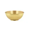 Decoratieve Beeldjes Cadeau Handgemaakte Boeddhistische Offerkom Tempel Water Rijst Glad Messing Gouden Servies God Boeddha Aanbidding Home Decor