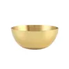 Decoratieve Beeldjes Cadeau Handgemaakte Boeddhistische Offerkom Tempel Water Rijst Glad Messing Gouden Servies God Boeddha Aanbidding Home Decor