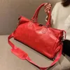 Fashion Sports Torba Red Bagage M53419 Mężczyzna i kobiety torby na Duffel z zamkiem TAG2793