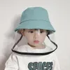 Chapéu protetor infantil com máscara facial completa, viseira protetora transparente, plástico, anti-respingo, anti-saliva, à prova de poeira, 2704