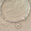 Charm Armbands Ventfille 925 Sterling Silver Pearls Bamboo Knots Armband för kvinnor Girl Simple Korean Jewelry Birtay Gift Dropshippingl231214