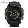North Edge Men Digital Watch Sporty męskie ES Dual Time Sportomat Alarm Waterproof 50m Wojskowy 220212222a