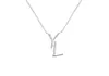 Women Designer Necklace Jewelry Luxury Designers Necklace Silver Letters Chains Pendent Gold Y Necklaces Party Accessories with Bo7010437