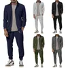 Mäns kostymer 2023 Fall Jacket Solid Color Casual dragkedja Långärmad kappa Suit Separat Tuxedo Rentals For Men Boys Dress