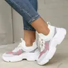 Kleiderschuhe Frauen Freizeit Sport atmungsaktiv Schnüre -up -Low -Top -Casual -Sneaker