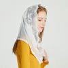 Szaliki koronkowe kaplicy zasłona w głowę mantilla katolik mantilla