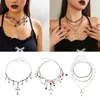 Chains Fashion Collar Necklace Hip Hop Fringe Pendant Clavicle Chain Exquisite Statement Thorn Jewelry Women