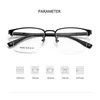 Óculos de sol quadros meia armação óculos homem luxo negócios óculos ultra leve liga miopia astigmatismo prescrição óptica óculos 602