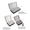 Watch Boxes Box 2/8/12 Slot Case For Men Women Luxury Display Showcase Leather Jewelry Storage Holder