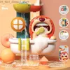 Giocattoli da bagno 1/2 pezzi Giocattolo da bagnetto per bambini Doccia Spray Gioca a bolle d'acqua Gioco Cartoon Lion Piscina da bagno Primi giocattoli educativi per bambini Q231212