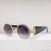 Occhiali da sole M311 Occhiali da vista da donna rotondi in acetato Fashion Brand SL Logo Occhiali da vista solari Uv400 dorati