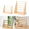 Jewelry Pouches Earring Rings Display Stand Pendant Dangle Earrings Holder Wood Stable Easy To Assemble Shelf Organizer