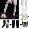 Shin Guard En uppsättning Hight Elasticity Soccer Shin Guard Sleeve Adults Kids Anti-Slip Sock Football Pads Stöd Leg Cover Sport Protective Gear 231211