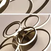 Modern Led Circle Rings Ceiling Lights For living Room Bedroom Study Room Ceiling Lamp White/Brown/Black/Gold Color 90-260V