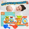 Bath Toys Bath Toys for Toddlers Kids Bathtub Toy Bear Water Tub Toys for Shower Bath Time Toys Baby Kids Infant Preschool Learning Gift Q231212