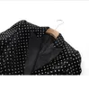 1208 XXL 2024 Миланское подиумное пальто, весеннее брендовое пальто в том же стиле, пальто с воротником с лацканами, женская одежда высокого качества с длинными рукавами oushali