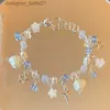 Charm Bracelets Handmade Star Bow Knot Beaded Bracelet Gorgeous Romantic Coquettish BraceletL231214