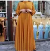 Casual Dresses 2023 Luxury Designer High-End Sexig Chiffon Young Solid Women of Quality Free Long Pleated Loose Dress