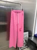 Ter Pantolon Kadın Düz Pantolon Günlük Giyim Ofis Pembe Delik Beyaz Peluş Baskılı Köpek Desen Sevimli Serin Drag Good Rahat Okul Moda Moda Giyebilir