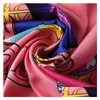 Sciarpe Nuova Sciarpa Di Seta Twill Donna Parigi Stampa Quadrata Moda Avvolgente Foard Femminile Grande Scialle Hijab Fazzoletto Da Collo 130X130Cm Drop Delive Dh96G