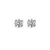 Studörhängen S999 mini boucles d'omeilles en argent sterling strass zircone pied örhänge