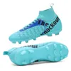 Młodzieżowe kobiety Profesjonalne buty piłkarskie AG Buty piłkarskie Czarno-Blue Buty treningowe do pomieszczenia na świeżym powietrzu 31-48