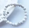 Bracelets de charme 8mm Matte Glaze Haute Qualité Blanc Howlite Lucky Gem Stone Mala Perles Strand Méditation Hommes Femmes Bijoux 8378362