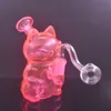 Оптовая продажа, милый мини-кальян, 14 мм, женский красочный 3D мультяшный стакан для воды, трубка для бонга с курением табака или чашей для масляной горелки