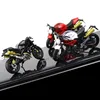 Andra leksaker 6 Typ Crazy Magic Finger Alloy Motorcykel Modell 1 16 Simulering Bend Road Mini Racing Adult Collection Gift 231212