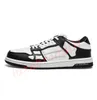 Designers Amiri Casual Chaussures Skel-Top Low Skelet Bones Runner Top Low Skel Skeleton Femmes Hommes Noir Blanc Véritable Cuir Baskets À Lacets