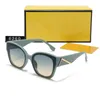 Damesmode zonnebril Designer zonnebril Tij Vierkant Volledig frame spiegelgradiënt Letter Brede brilpoten
