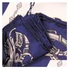 Szaliki Podręczne Ręczne Ręczone Twill Jedwabny szalik Kobiety metalowy łańcuch Tassel Square Echarpes Foard Femme Wrap Lady Bandana Hijab 90CMX90CM DRO DHGVL