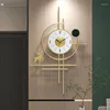 Horloges murales Horloge Salon 2023 Créatif Décoratif Art Lumière Luxe Ambiance Moderne Simple