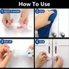 Outlet Covers 10Pcs Child Safety Cabinet Locks Straps Adjustable Adhesive Strap Style Baby Proofing es For Drawers Refrigerator Toilet 231211