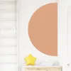 Adesivi murali Mezzo cerchio boemo Rosa Beige Adesivo grafico Rimovibile Decalcomania in vinile Staccare e incollare Soggiorno Interno Decorazioni per la casa 231212