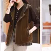 Vrouwen Vesten Corduroy Vest Jas Vrouwen Lente Herfst 2023 Mouwloze Jas Met Europese Goederen Buitenlandse Stijl Vest Vrouwelijke Top