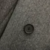 Women's coat Autumn and winter new pure wool classic slim waist long overcoat double breasted suit jacket with brooch