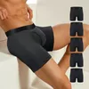 Underpants 5 Pack Mens Boxer Briefs Cotton Underwear No Ride Up Regular Stretch Elastic Wide Band 231211