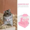 Other Pet Supplies Hamster Cage Chinchilla Accessories Hamsters Hideout House Doublelayer Castle Hut Dog bed 231211