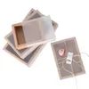 غلاف هدية كامل 20pcs غلاف pvc pvc kraft صناديق درج الورق DIY مربع لحفل الزفاف التغليف 280T