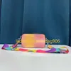 Designer Bag Snapshot Ny Multicolor Shoulder Bags Camera Women Fashion Tie Dye Luxury Brand Läder Crossbody Glitter Strap Purse Bag