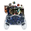 Game Controllers Wireless Gamepad With TURBO Bluetooth-compatible Controller Transparent 800mAh 6-axis Gyro For Switch/Switch OLED Console