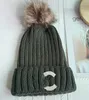 Top Quality Slim Knitted Hat High-End Letter Embroidery Woolen Cap Warm Sweet Lady Temperament