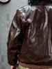 Giacca da uomo in finta pelle SD980 taglia asiatica di ottima qualità, genuina, giapponese, cavallo, pelle di cavallo, elegante giacca da pilota A2 231212