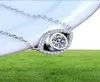 Echte Sterling Zilver Moissanite 05ct Briljante Diamant Open Boze Oog Hanger Ketting voor Vrouwen Mannen Gift Fijne Sieraden46897139346366
