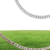 Iced out bling 8mm cz Miami cuban link chain choker necklace for women micro pave women jewelry9289490