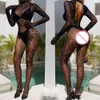 Women Erotic Fishnet Hollow See Through Bodysuit Females Elasticity Sexy Mesh Transparent Full Body Stocking Costumes Jumpsuit sexy