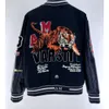 Designer Amires Jas Jas Topkwaliteit Herenjassen Mode Heren VARSITY Heren Bovenkleding Jas Heren zwarte jassen Borduren 691