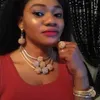 Fani Znakomite Dubai Gold Kolorowe Nigerian Wedding Woman Akcesoria Biżuteria Afrykańskie koraliki kostiumowe zestaw biżuterii 224H