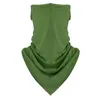 Scarves Summer Silk Cycling Mask Half Face Sun Protection Dustproof Fishing Ear Hanging Triangle Scarf Cooling